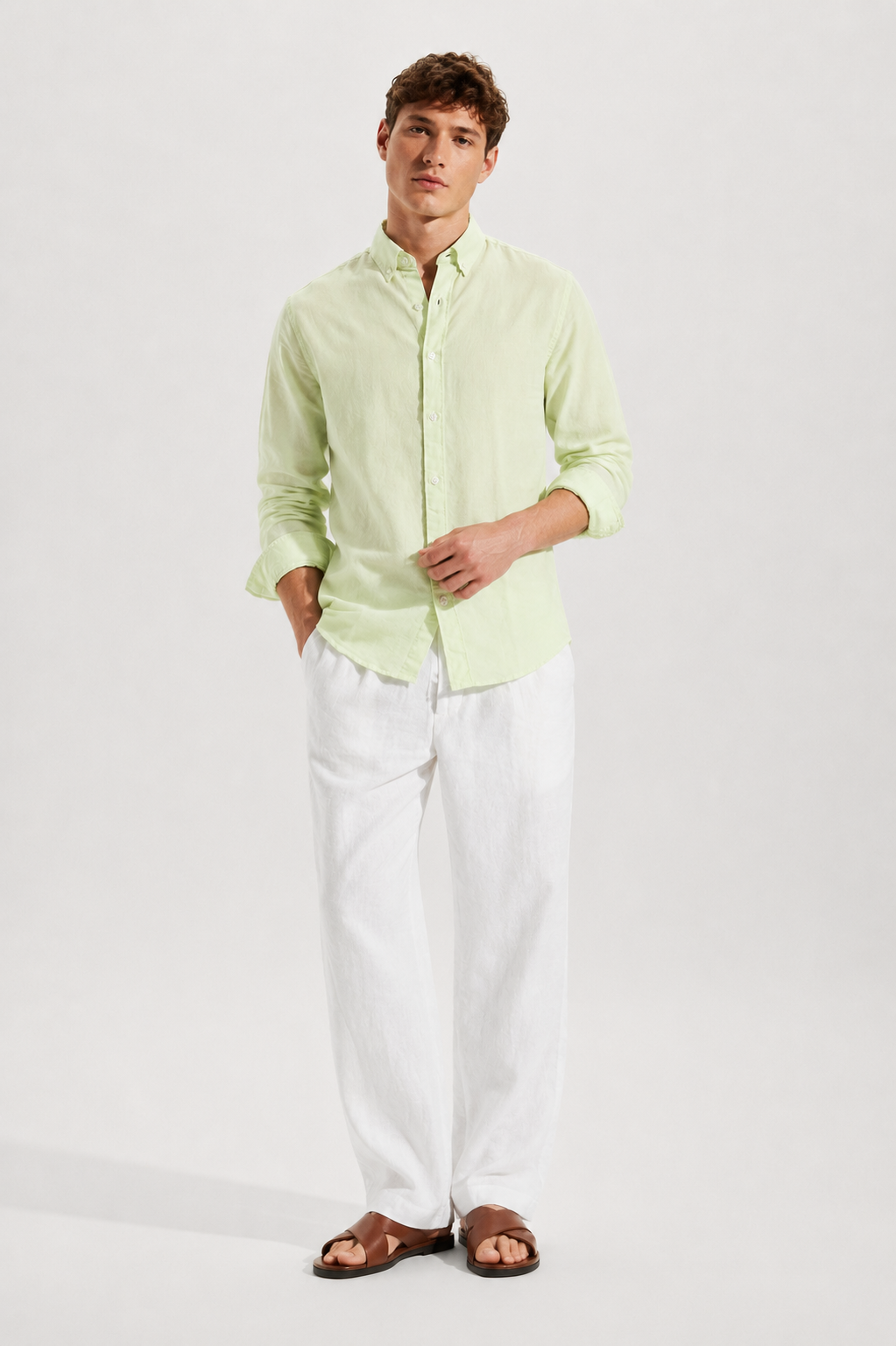 Oxford Light Green Shirt