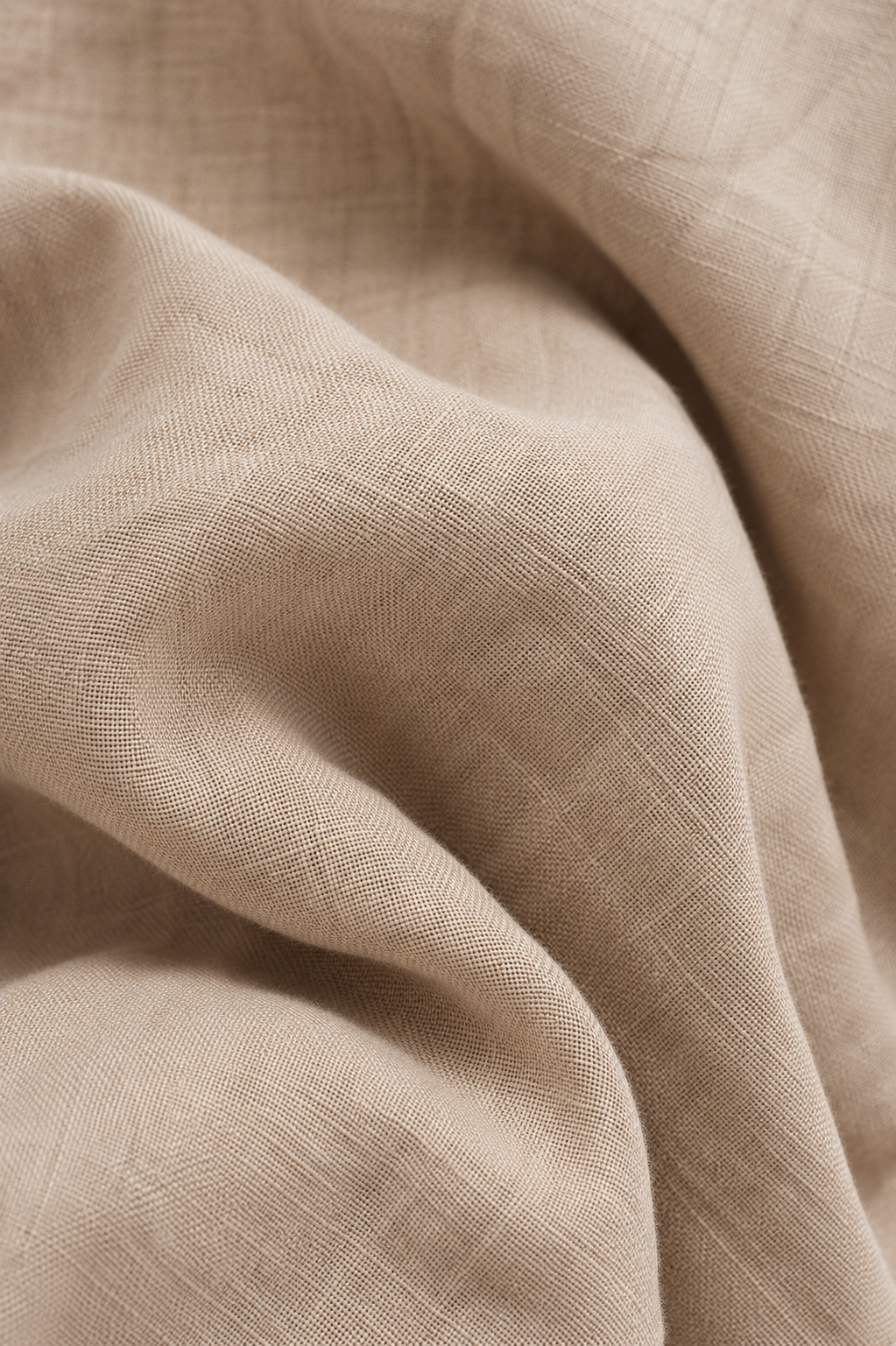 100% Pure Linen Camel Shirt