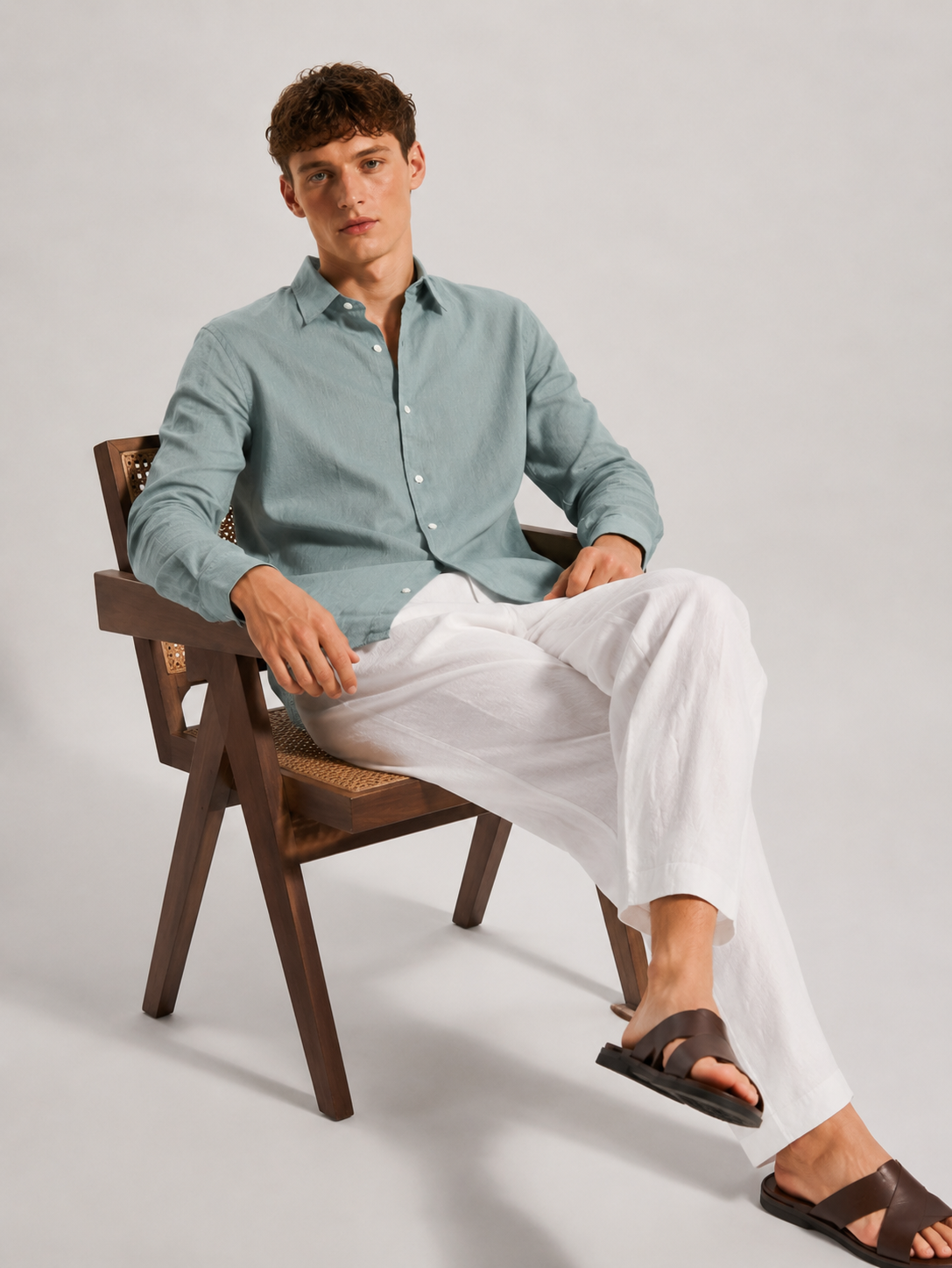 Regular fit Linen Blend Shirt