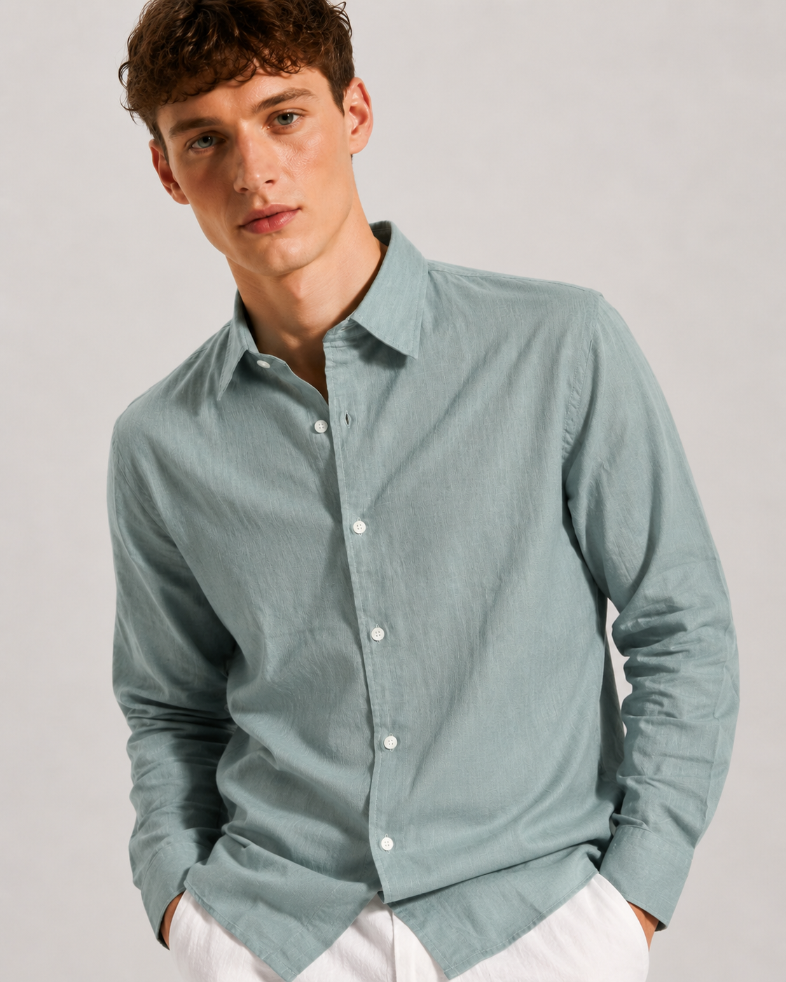 Regular fit Linen Blend Shirt