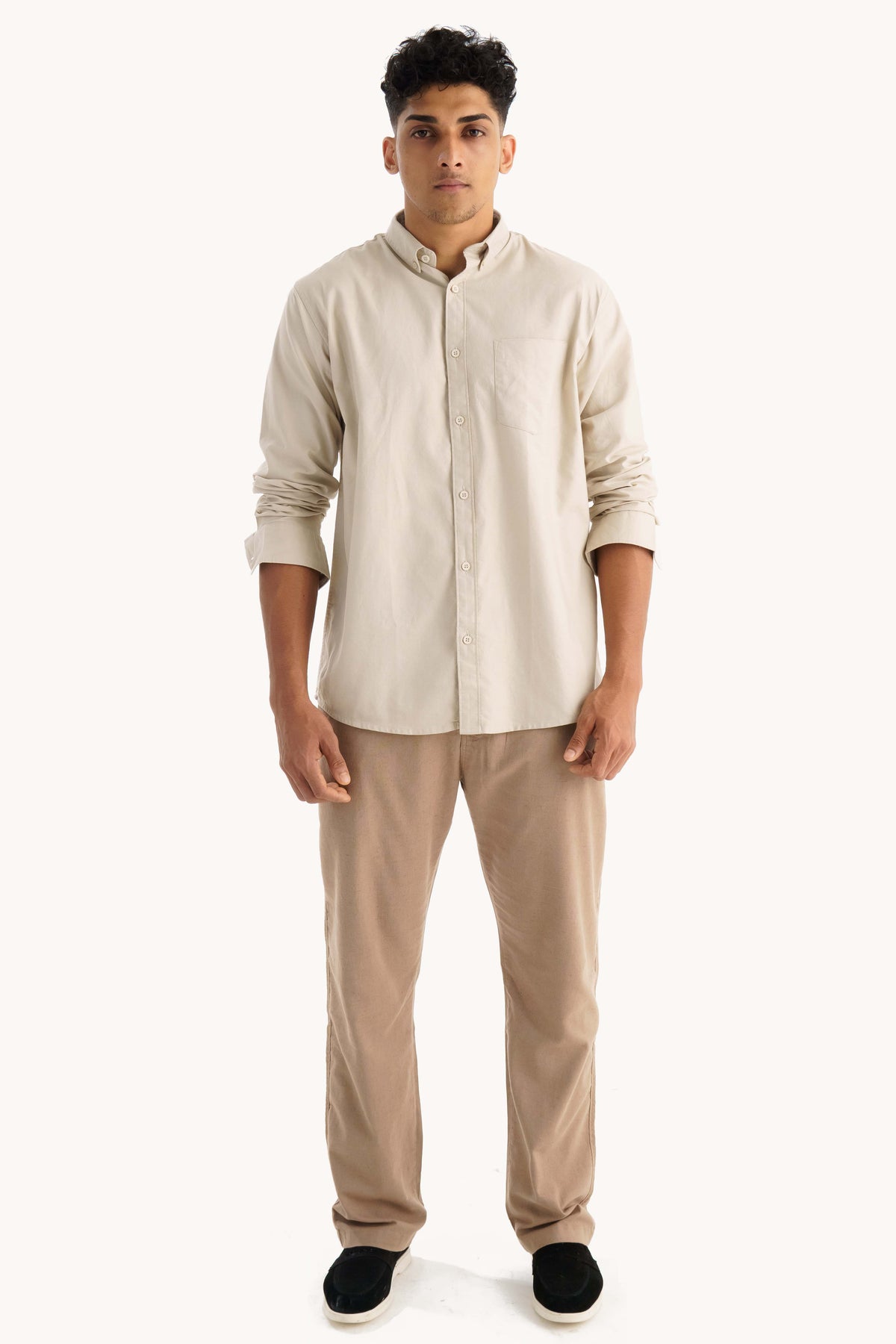 Light Cream Oxford Shirt