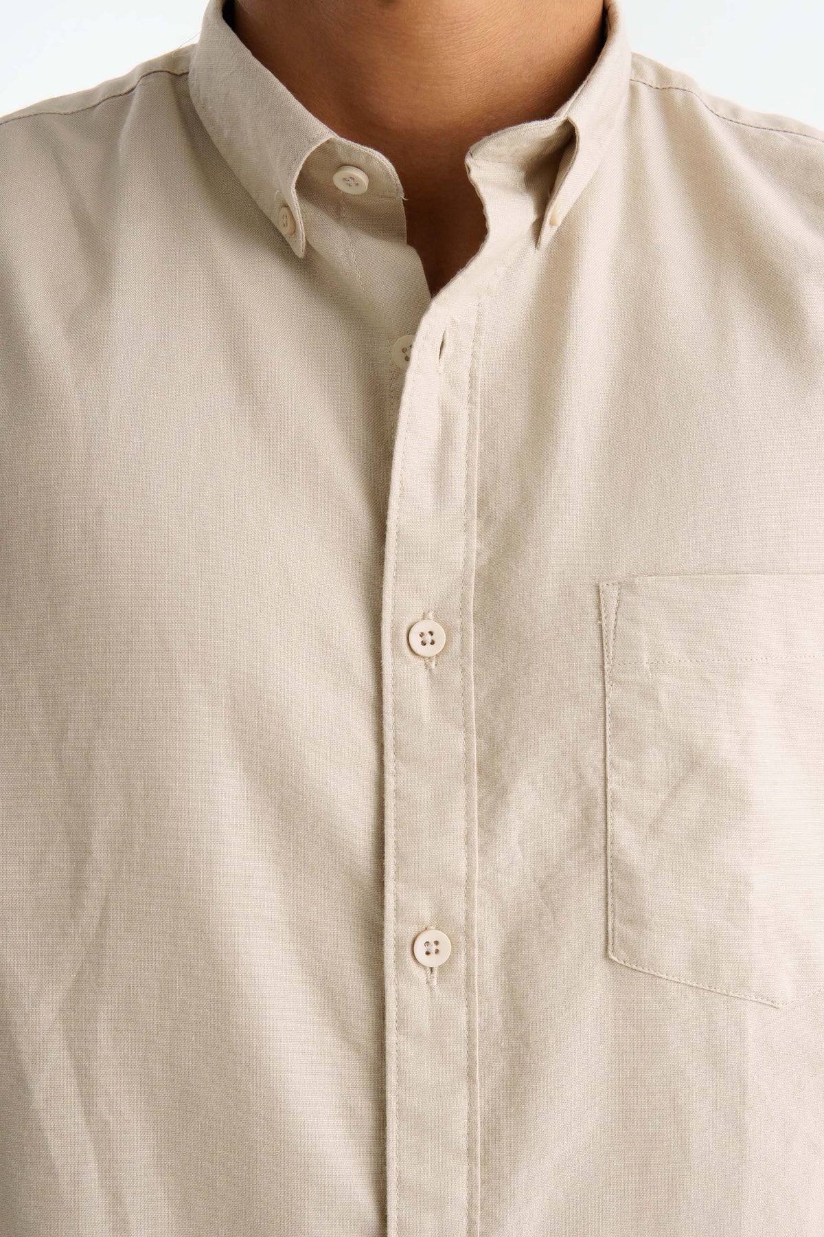 Light Cream Oxford Shirt
