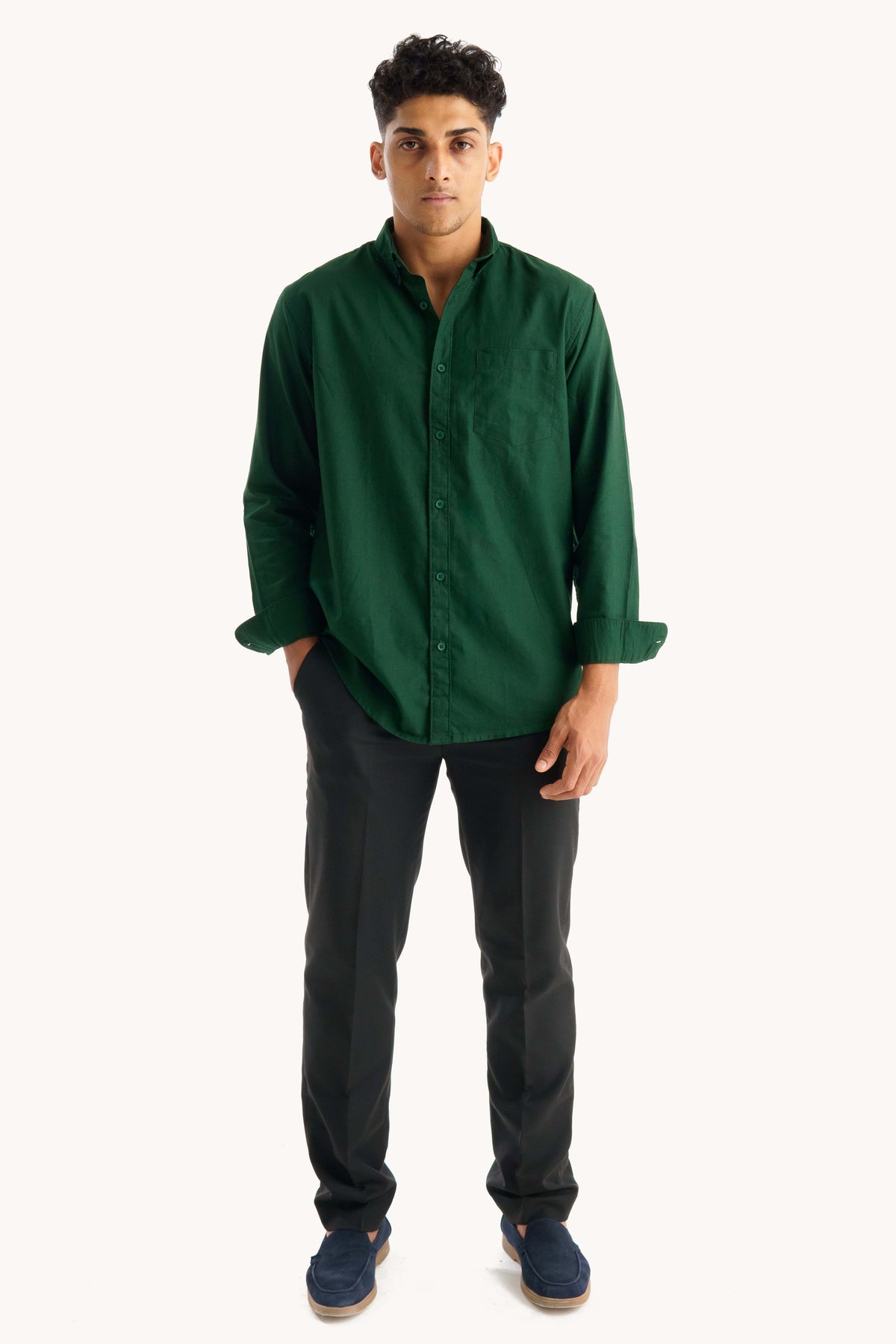 Dark Green Oxford Shirt