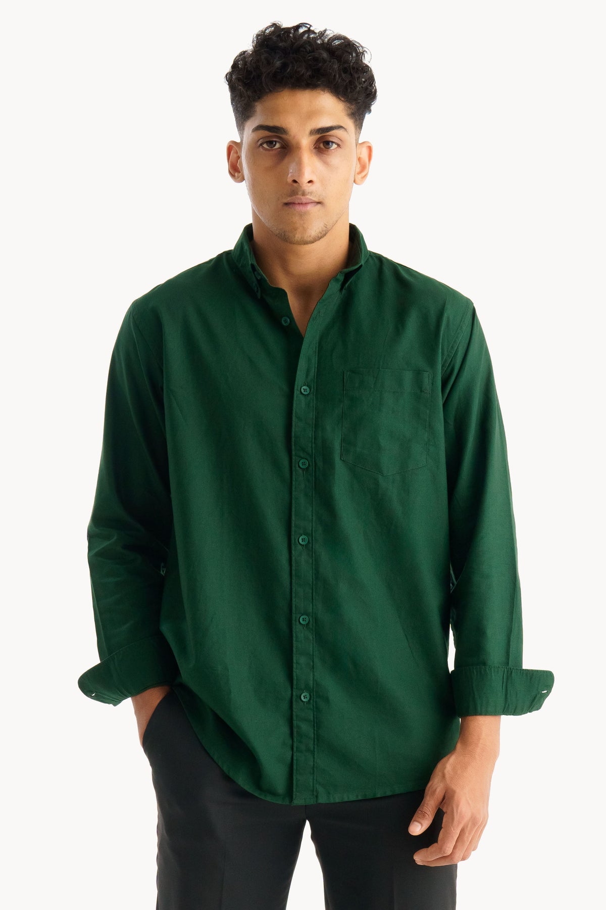 Dark Green Oxford Shirt