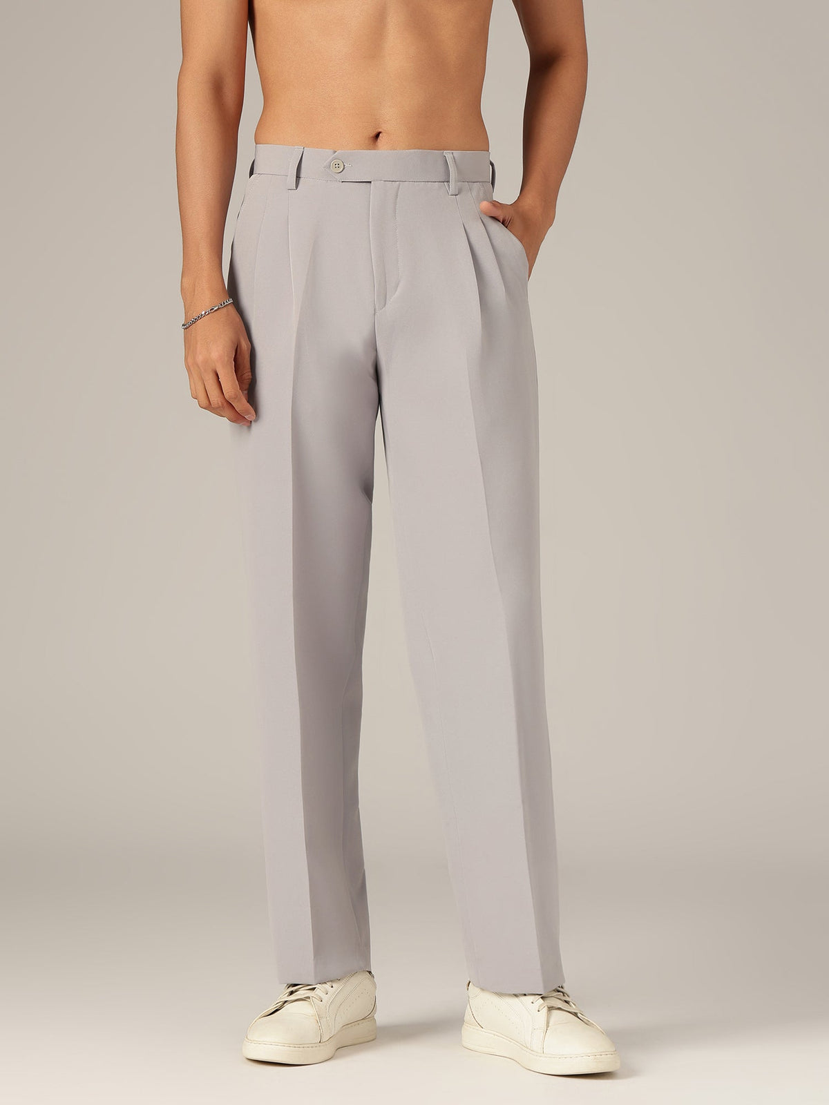 Korean Double Pleated Baggy Trouser
