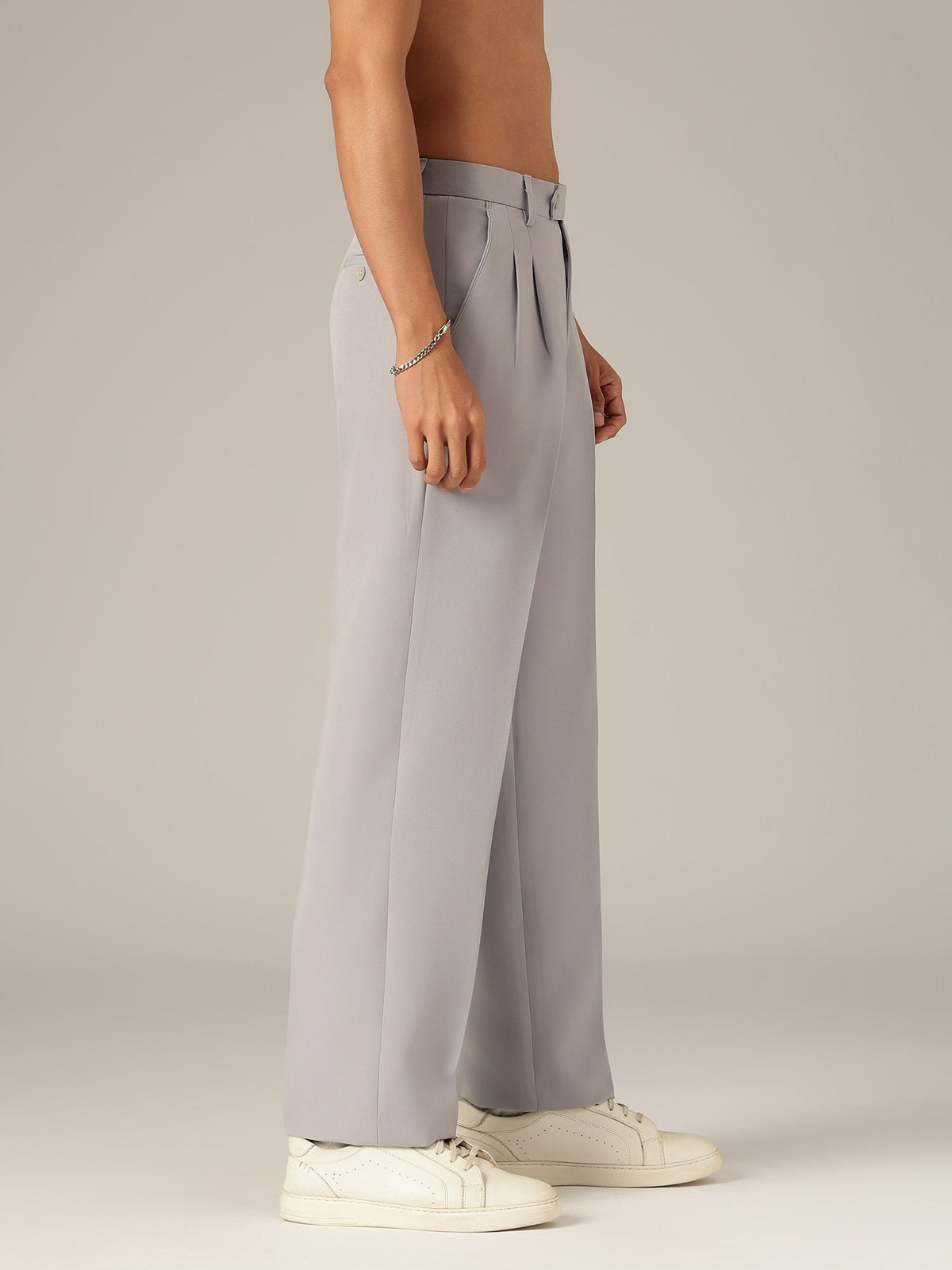 Korean Double Pleated Baggy Trouser