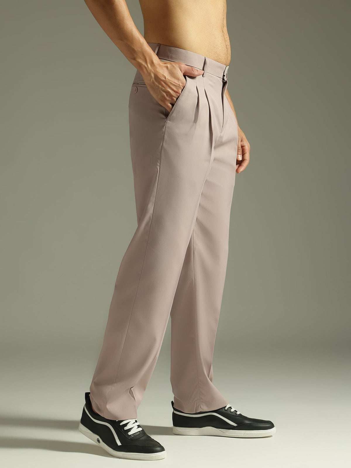 Korean Double Pleated Baggy Trouser