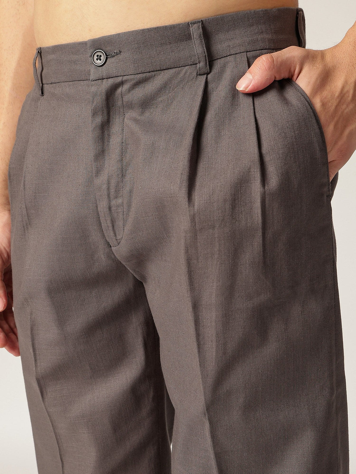 Korean Double Pleated Baggy Trouser