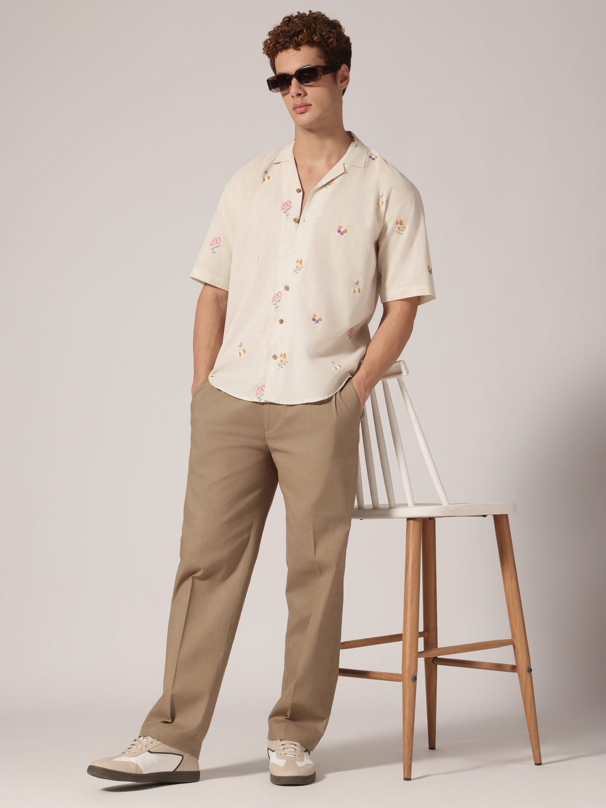 Korean Double Pleated Baggy Trouser