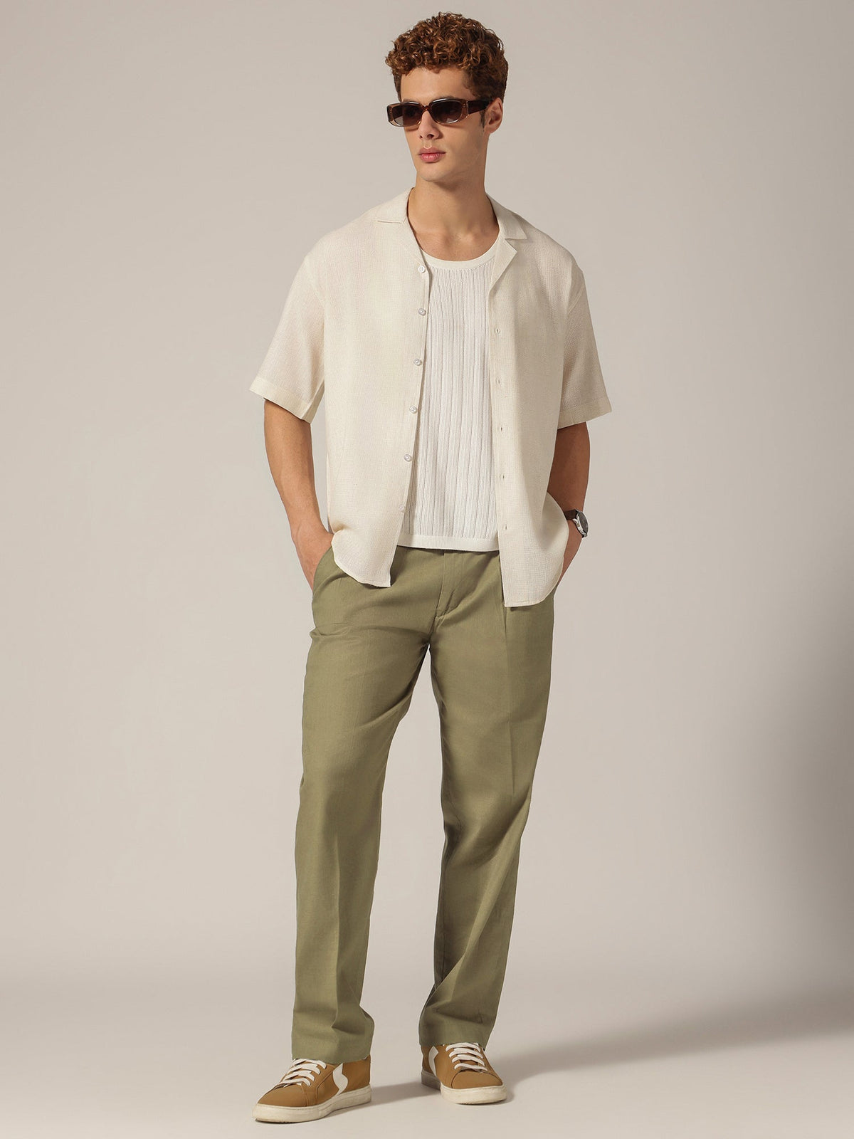Textured Korean Trouser