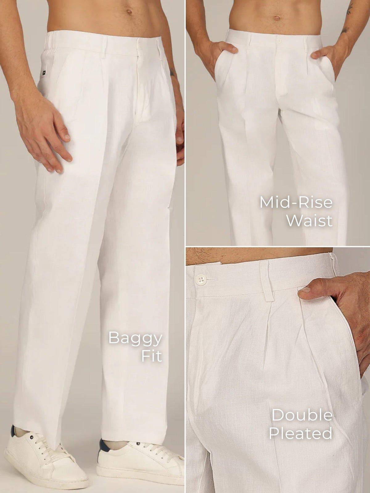 Korean Double Pleated Trouser