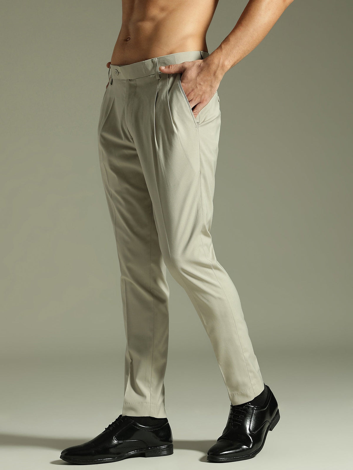 Korean Double Pleated Baggy Trouser