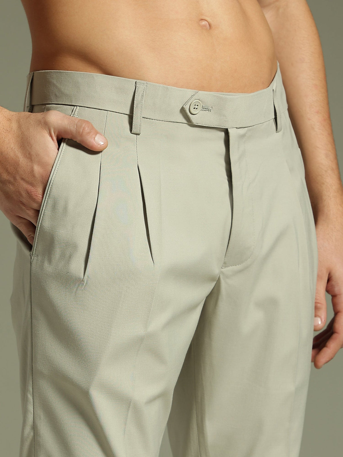 Korean Double Pleated Baggy Trouser