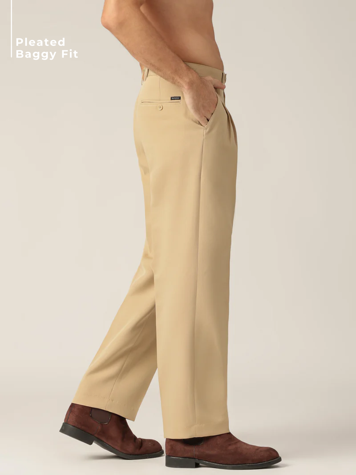 Korean Double Pleated Baggy Trouser