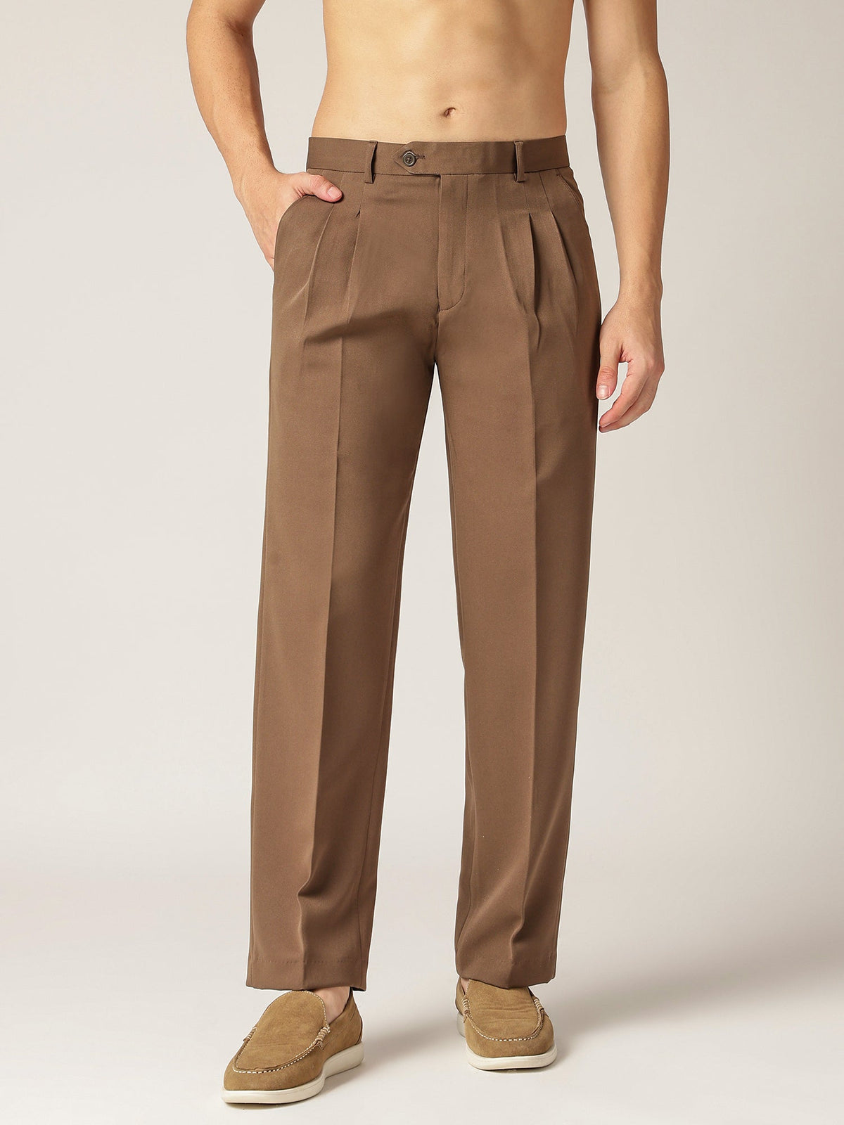 Korean Double Pleated Baggy Trouser