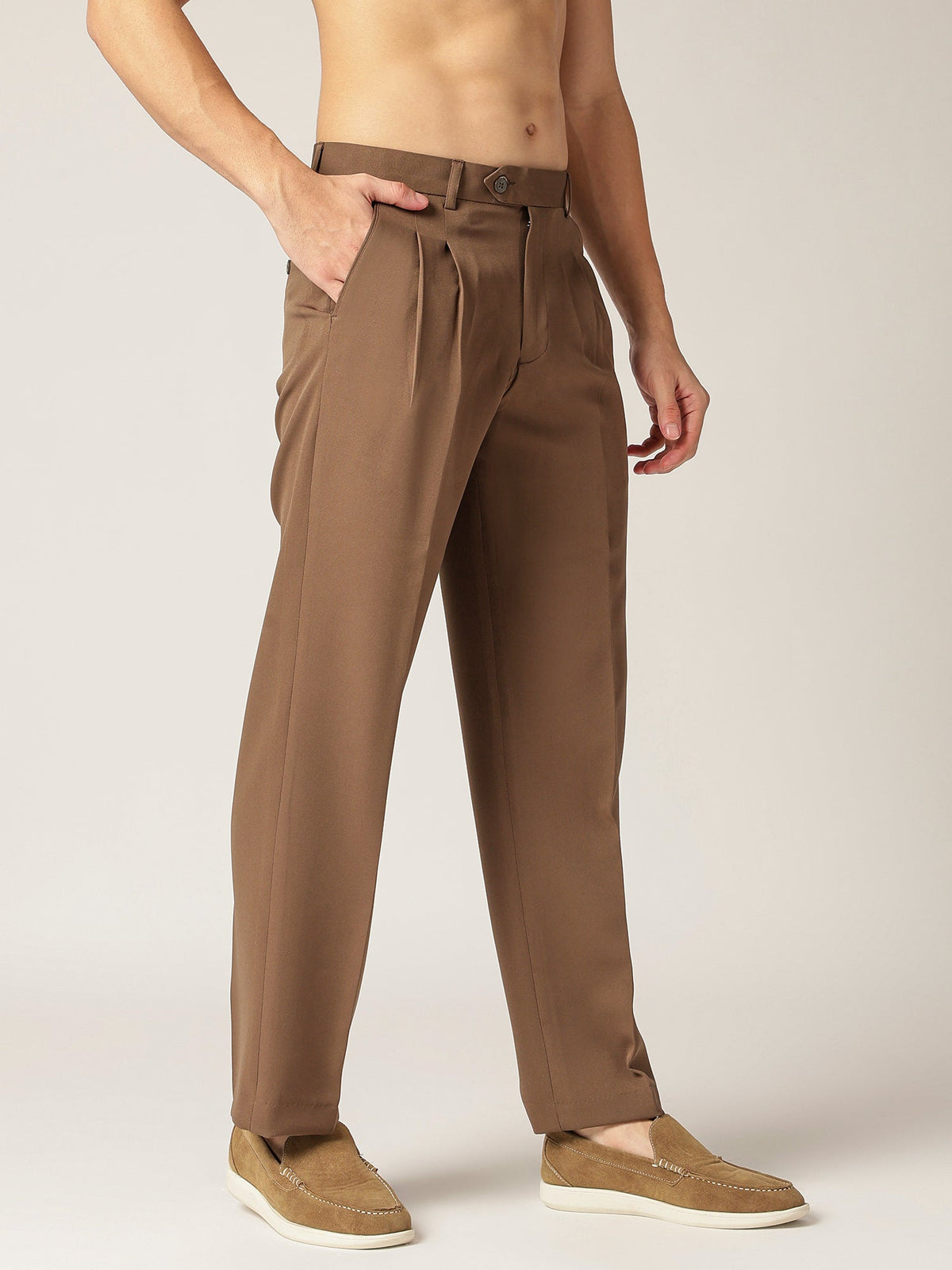 Korean Double Pleated Baggy Trouser