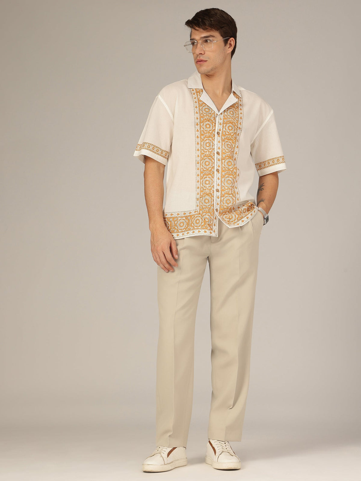 Korean Double Pleated Baggy Trouser