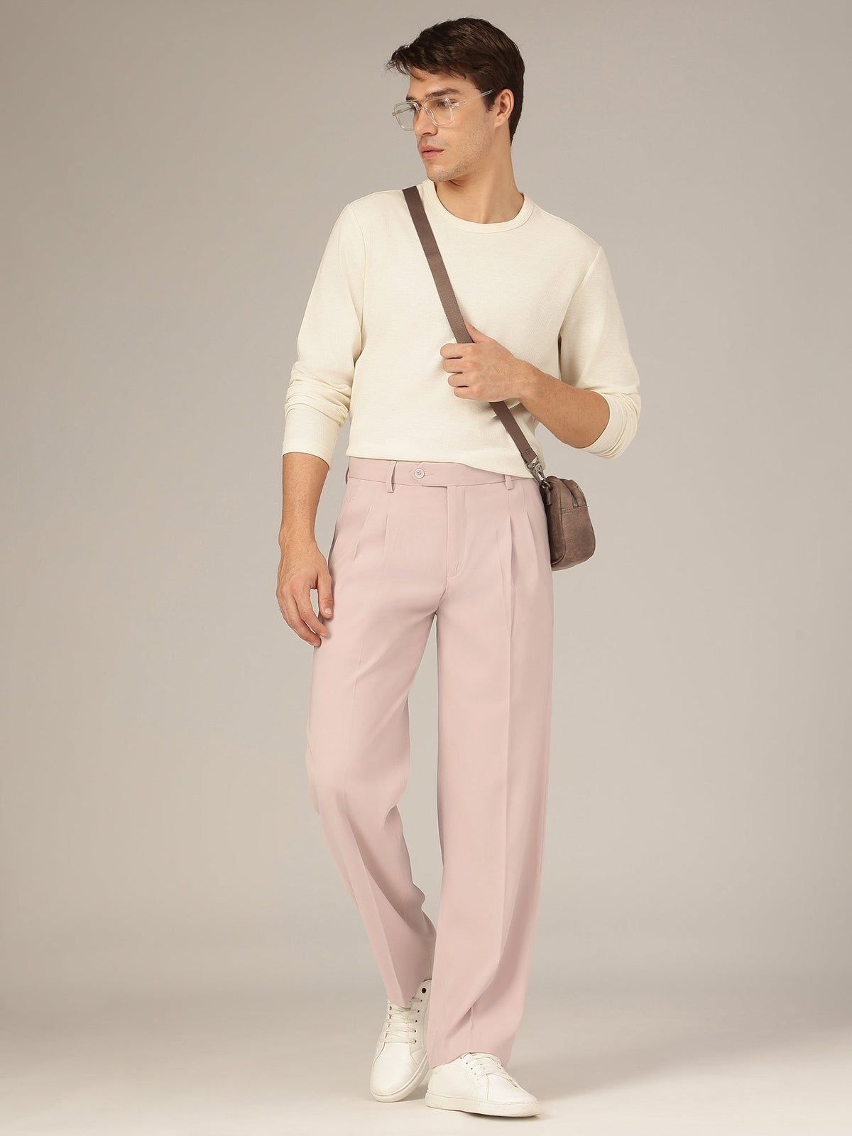 Korean Double Pleated Baggy Trouser