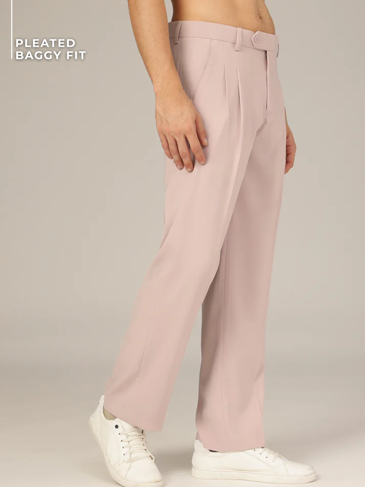 Korean Double Pleated Baggy Trouser