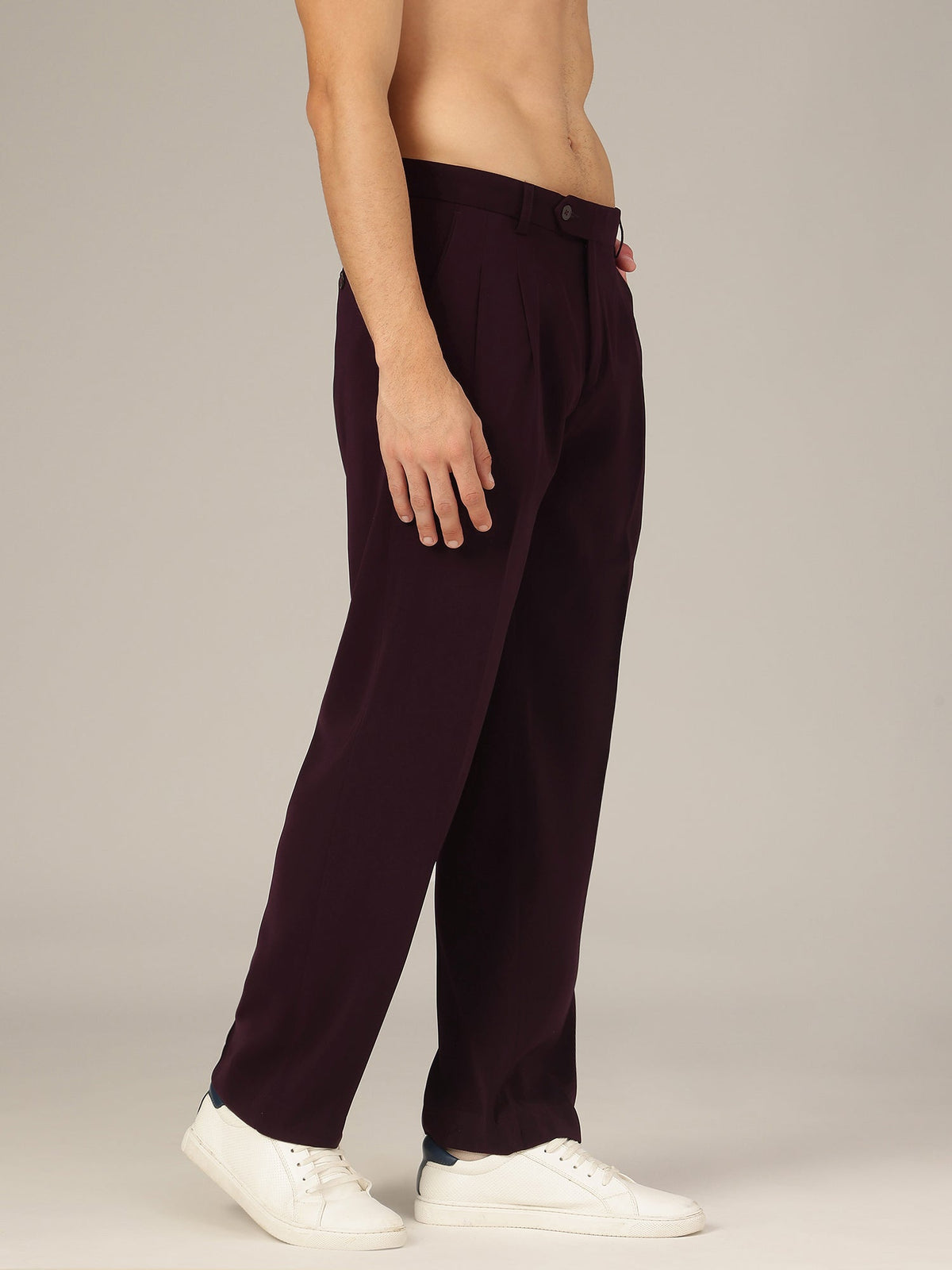 Korean Double Pleated Baggy Trouser