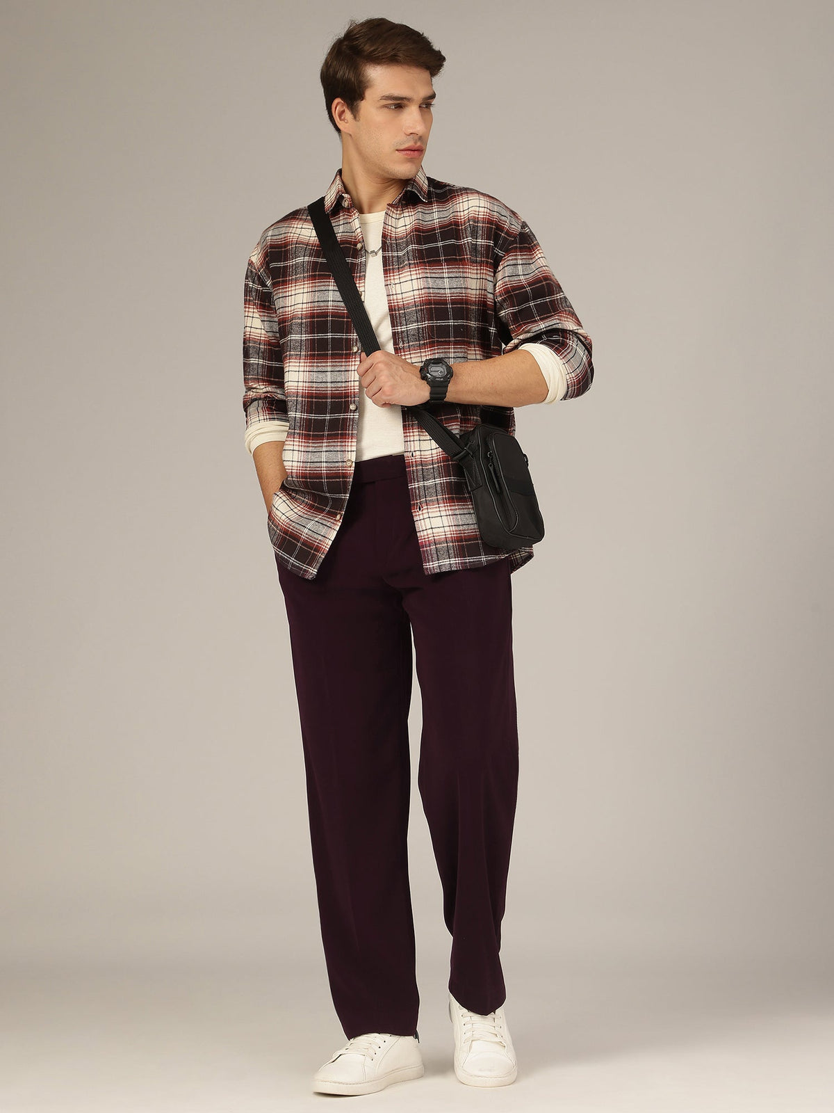 Korean Double Pleated Baggy Trouser