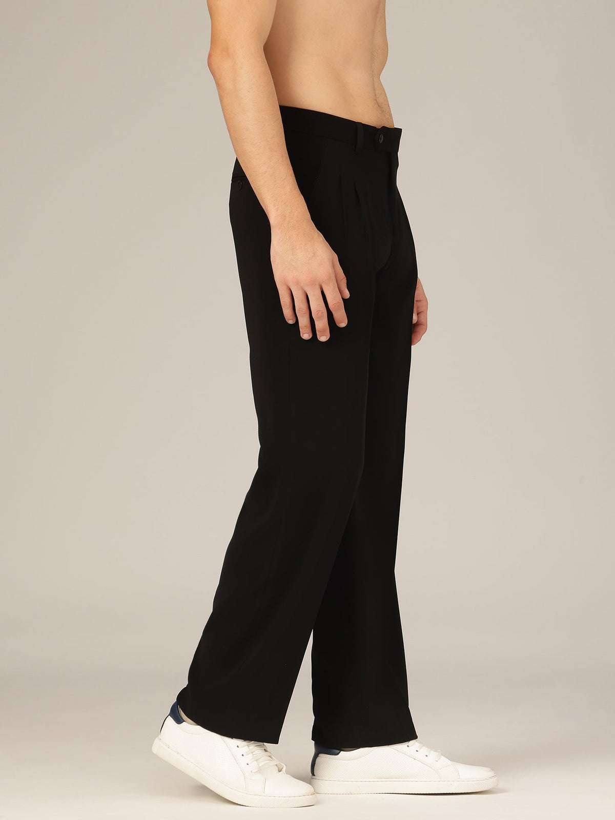 Korean Double Pleated Baggy Trouser