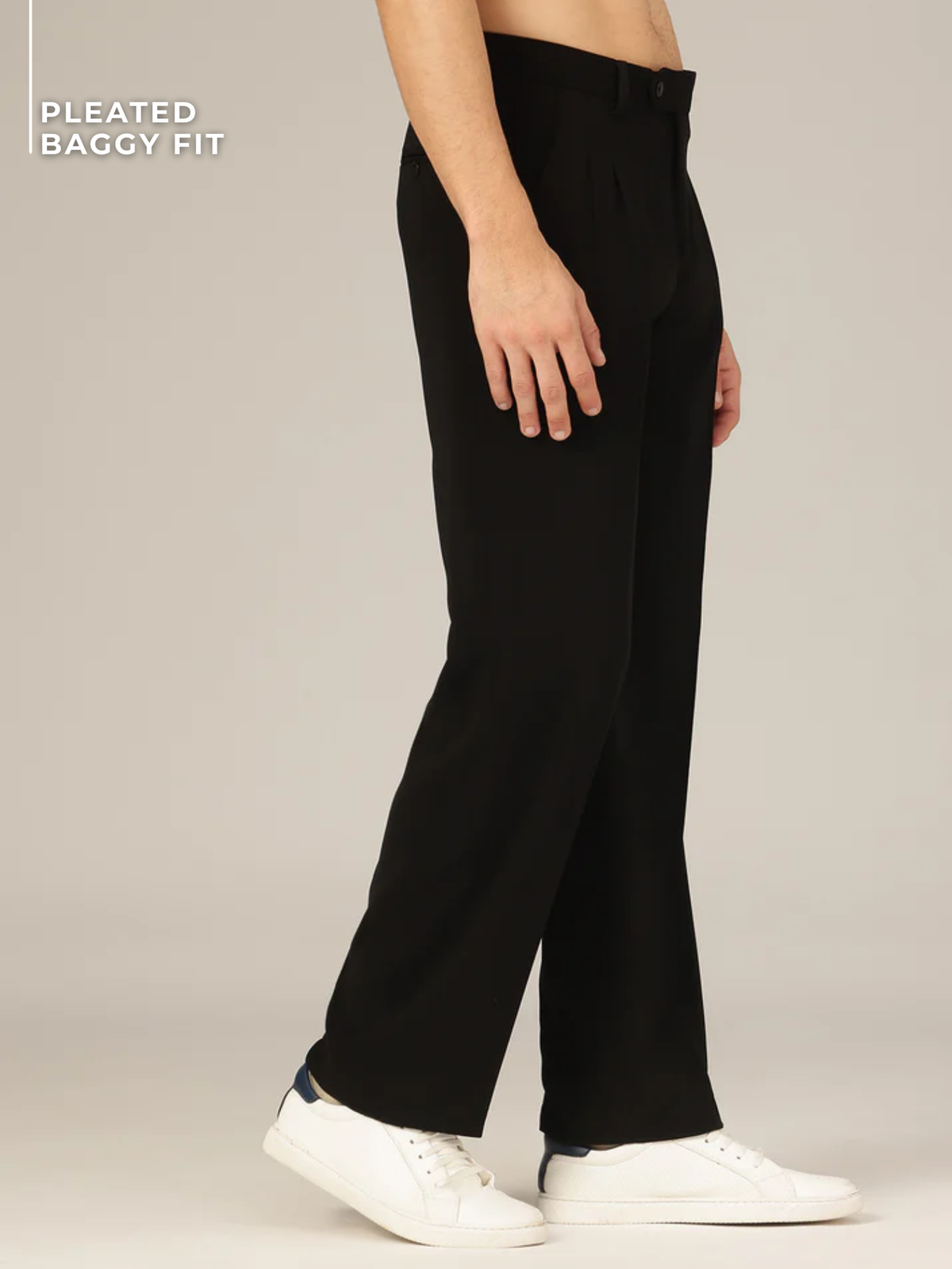 Korean Double Pleated Baggy Trouser