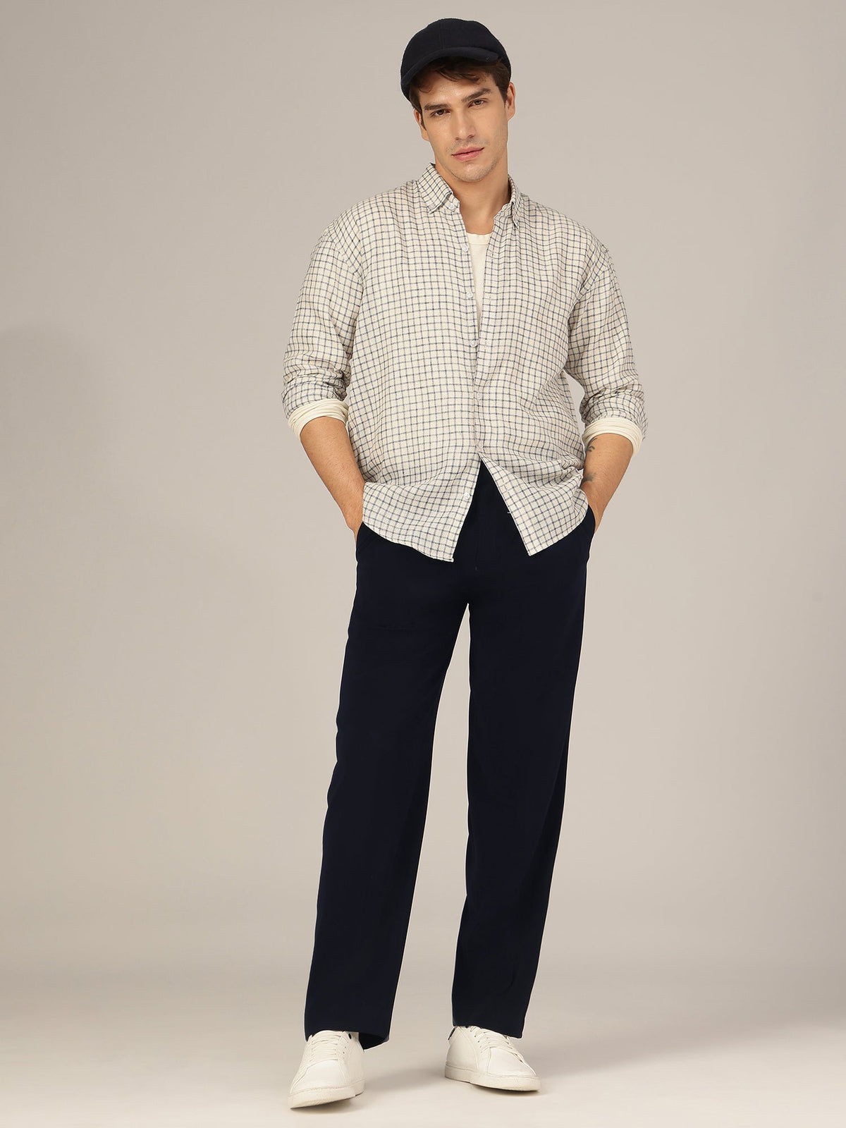 Korean Double Pleated Baggy Trouser