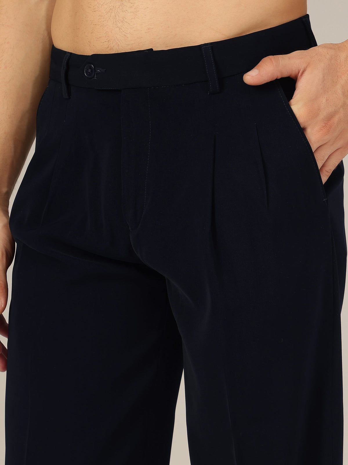 Korean Double Pleated Baggy Trouser