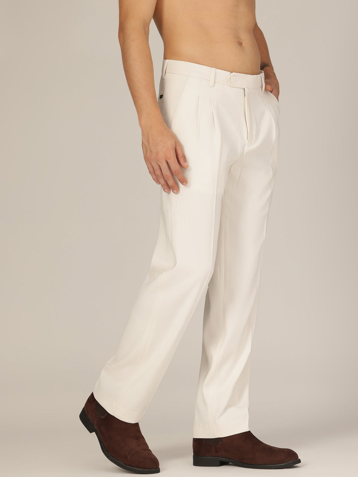Korean Double Pleated Baggy Trouser