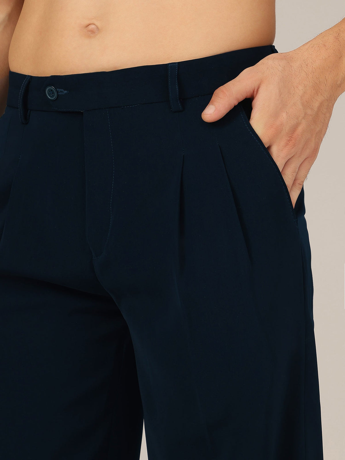 Korean Double Pleated Baggy Trouser