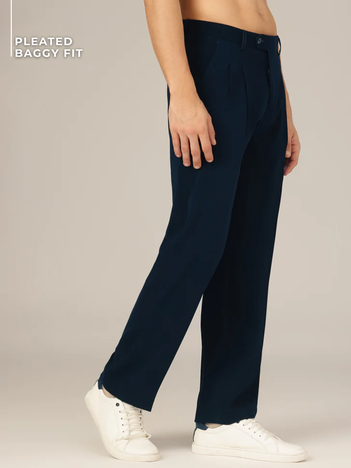 Korean Double Pleated Baggy Trouser