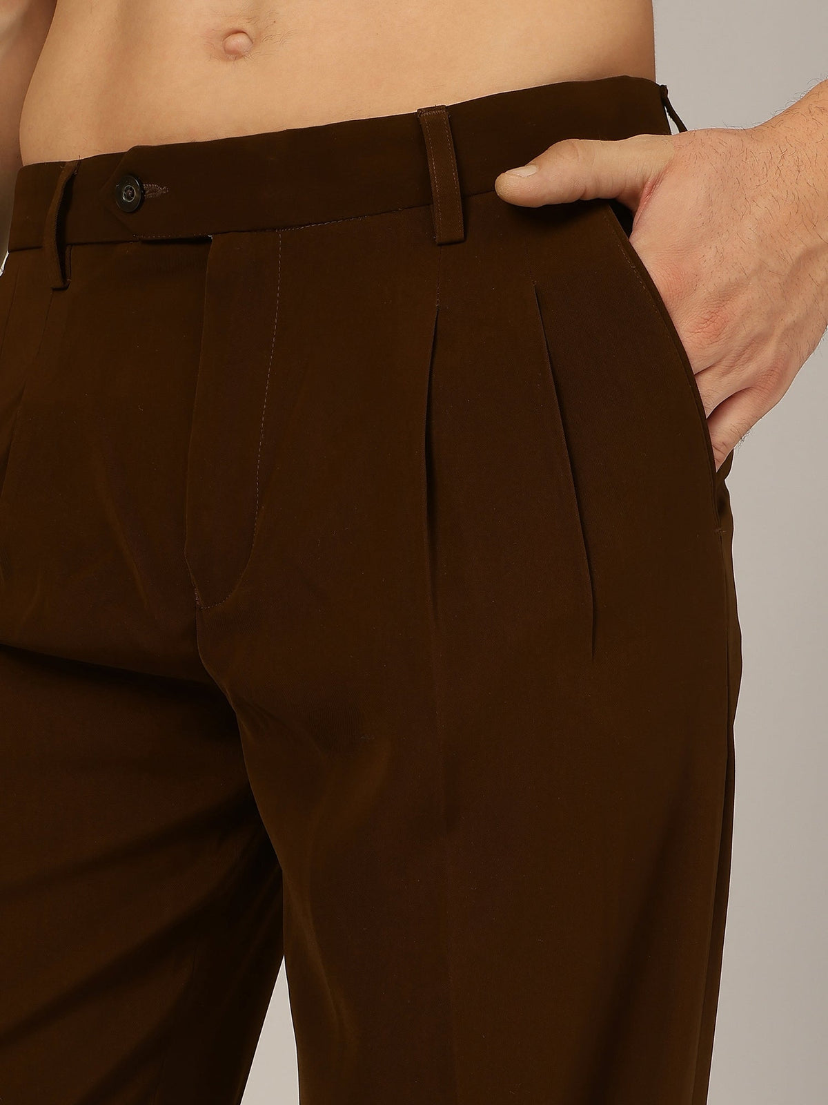 Korean Double Pleated Baggy Trouser