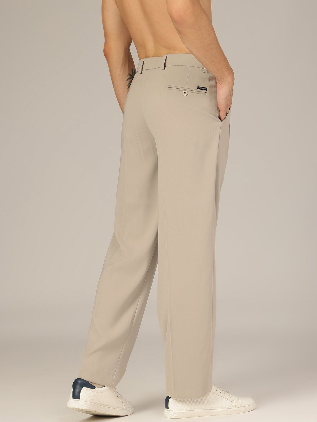 Korean Double Pleated Baggy Trouser