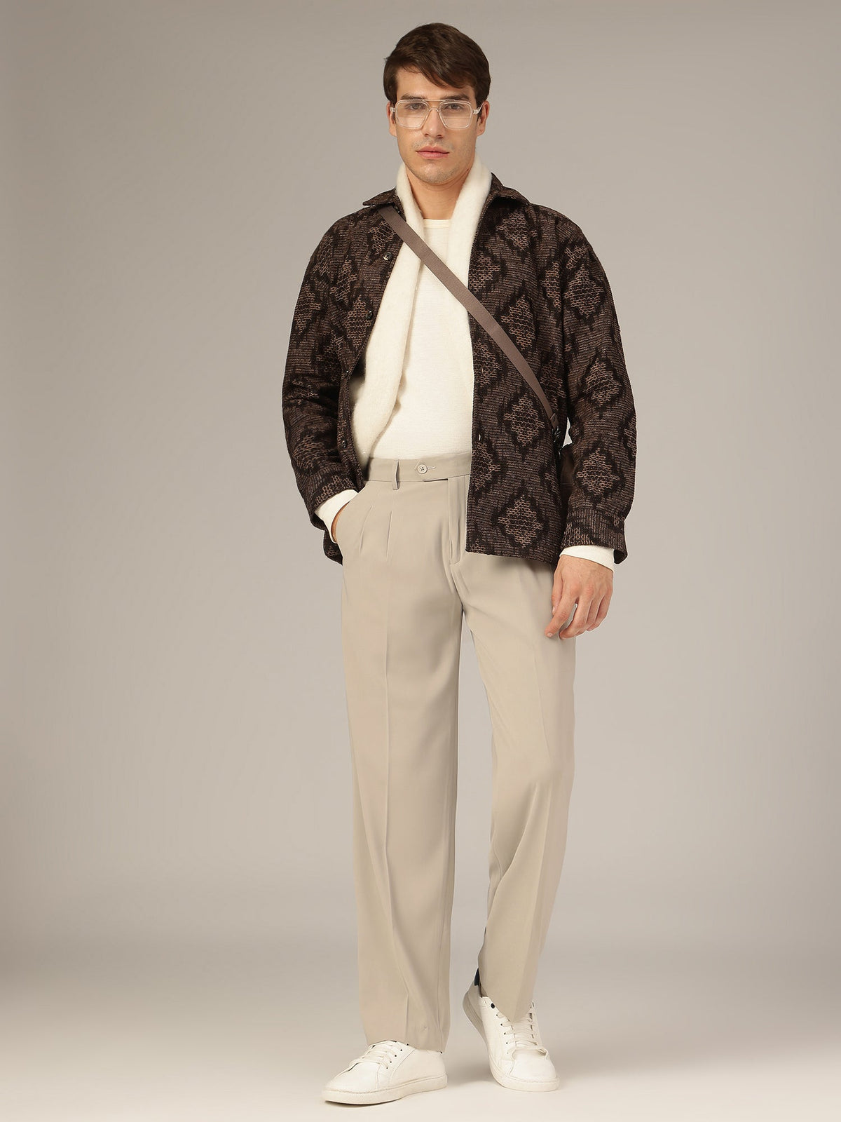 Korean Double Pleated Baggy Trouser