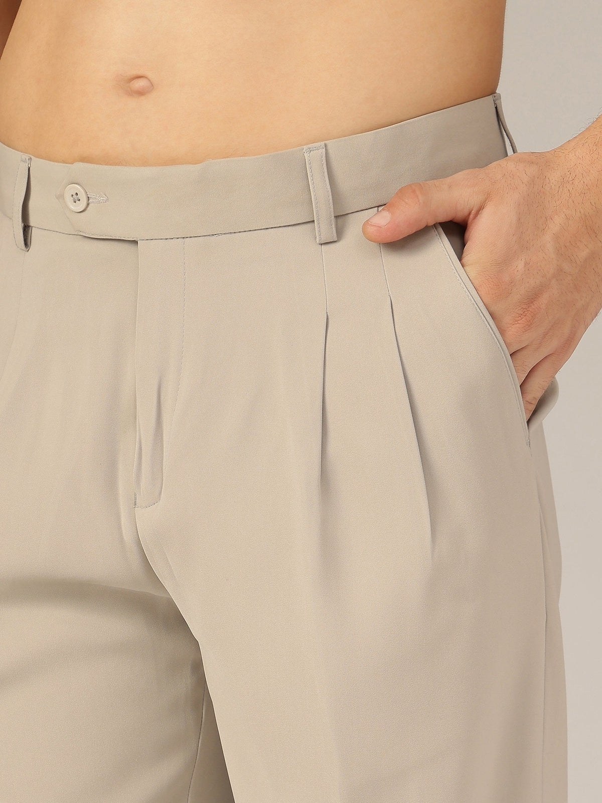 Korean Double Pleated Baggy Trouser