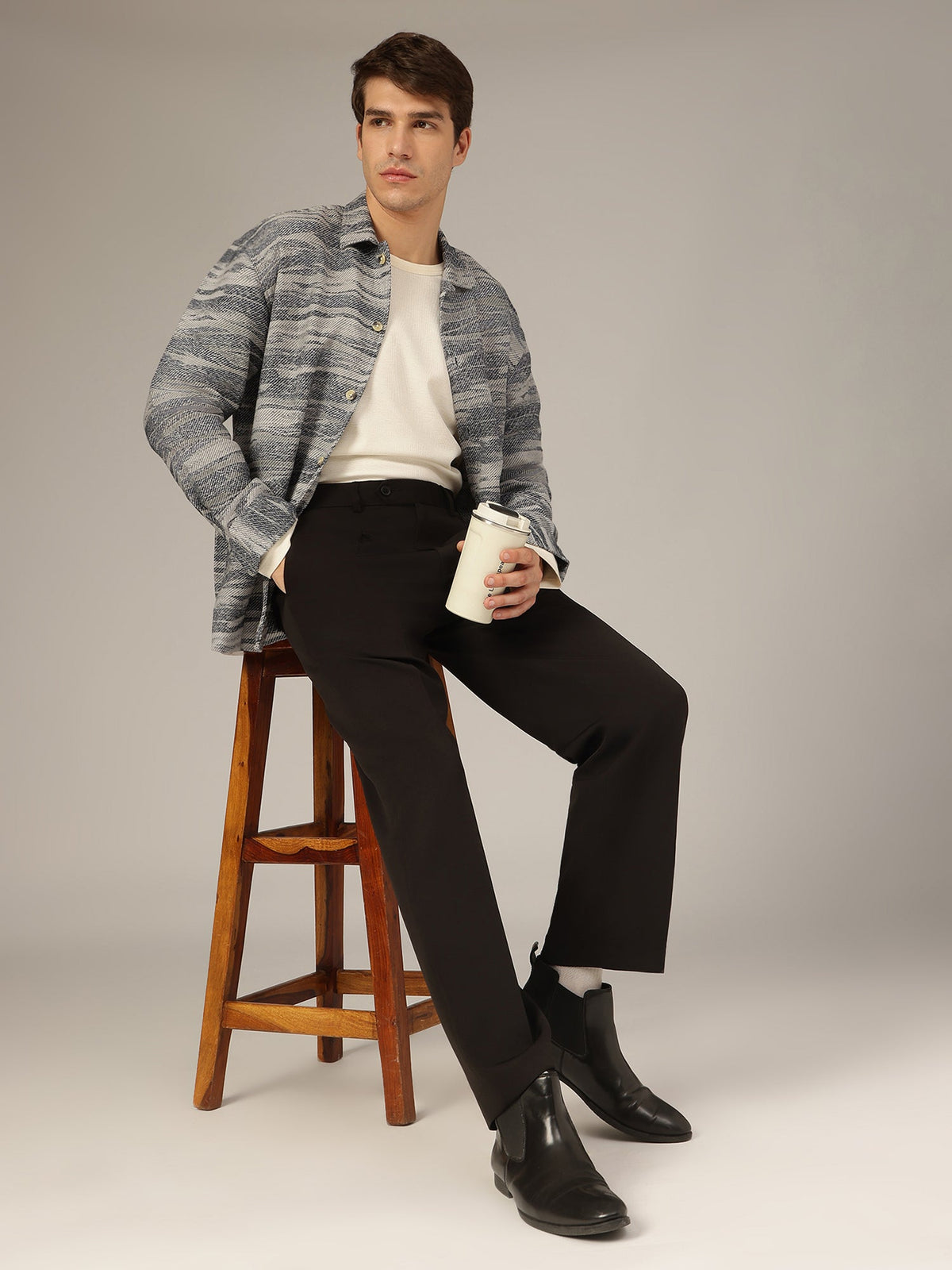 Inverted Pleated Korean Trouser