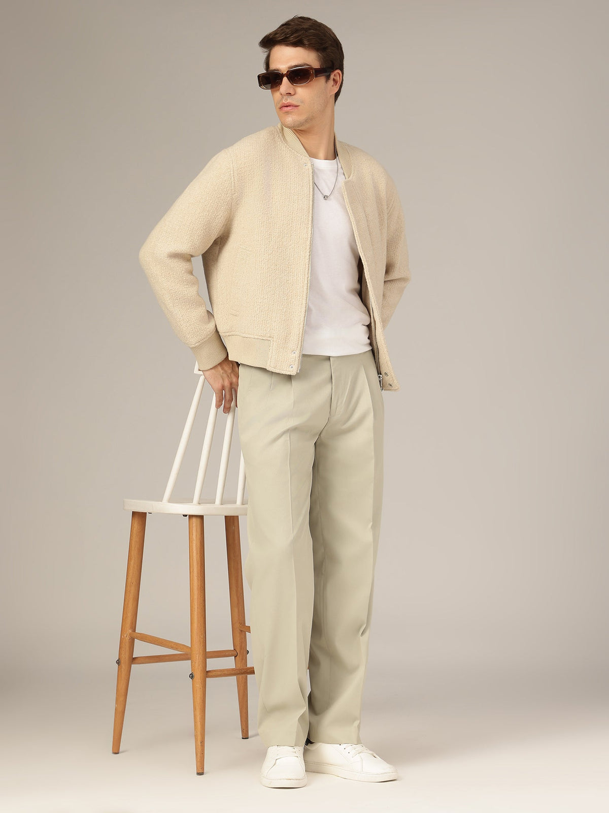 Korean Double Pleated Baggy Trouser