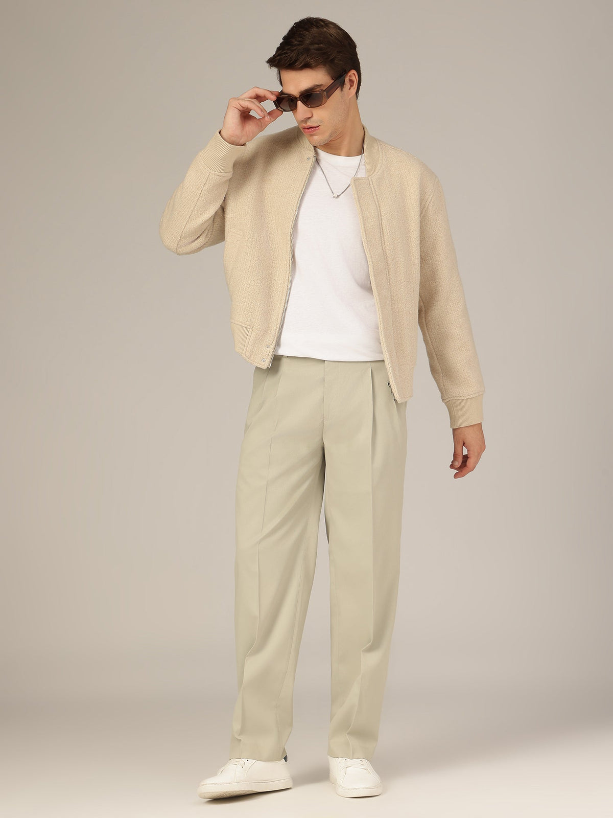Korean Double Pleated Baggy Trouser