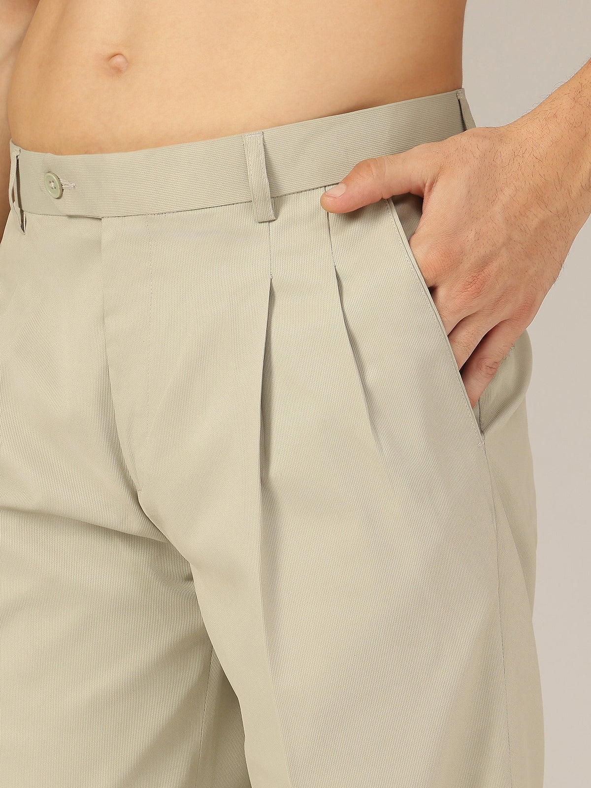 Korean Double Pleated Baggy Trouser