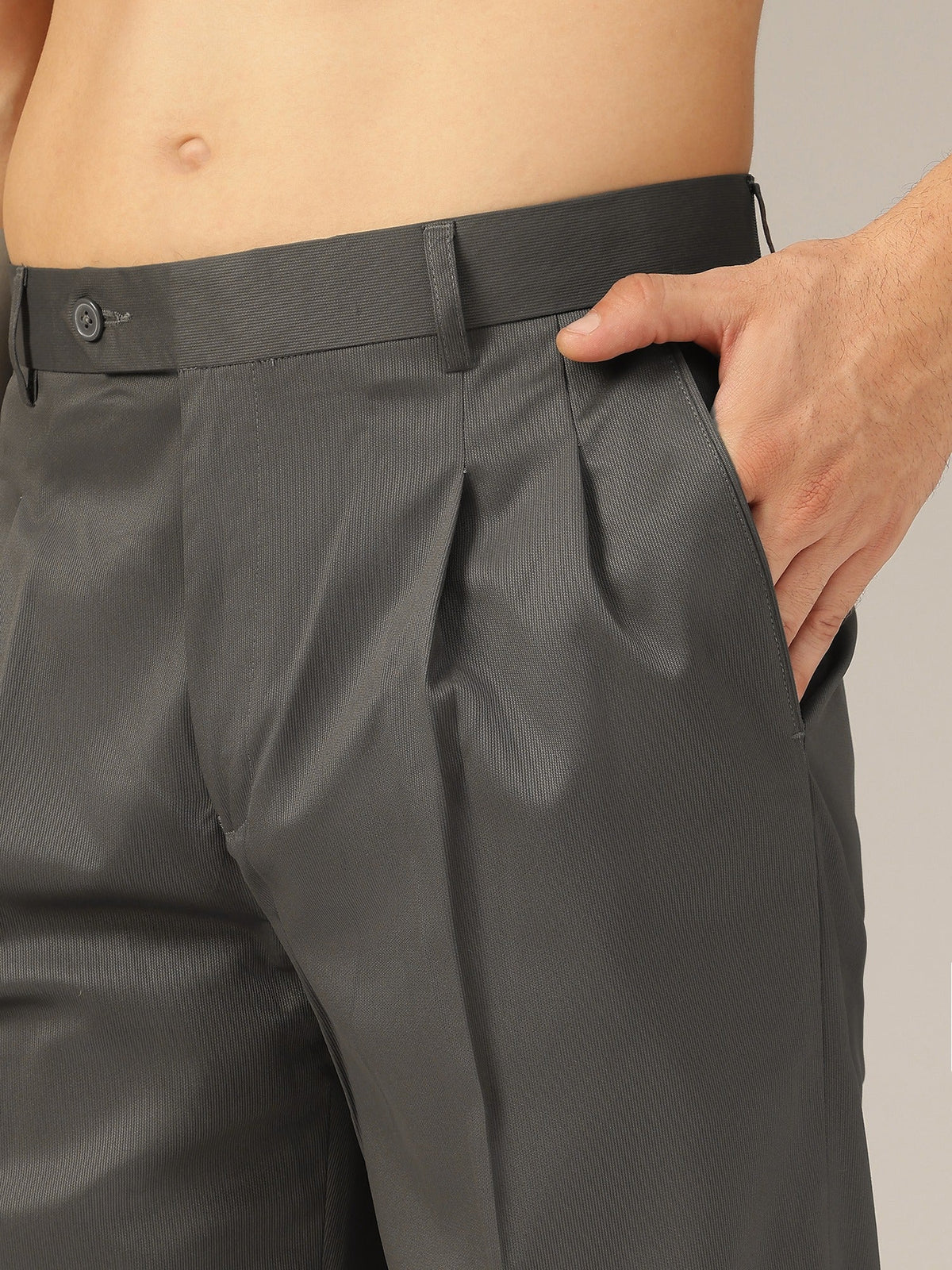 Korean Double Pleated Baggy Trouser