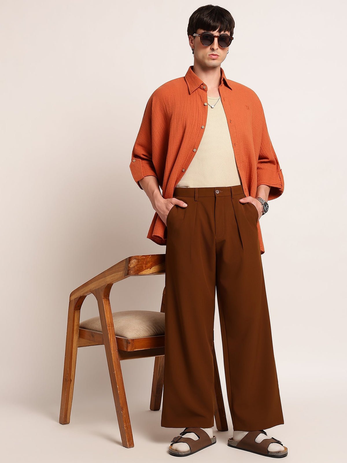 Korean Pleated Pant - Wide Leg
