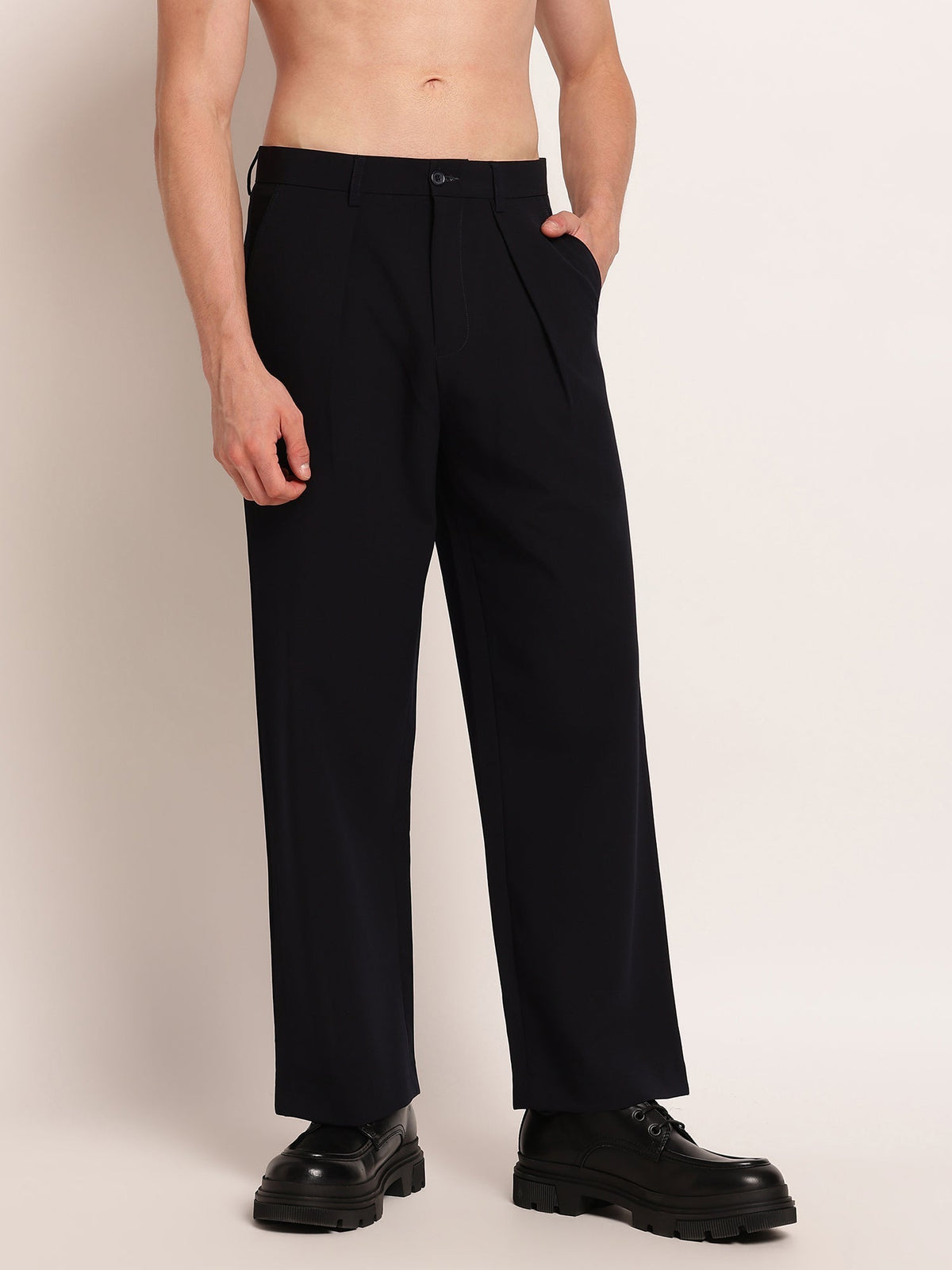 Korean Pleated Pant - Wide Leg