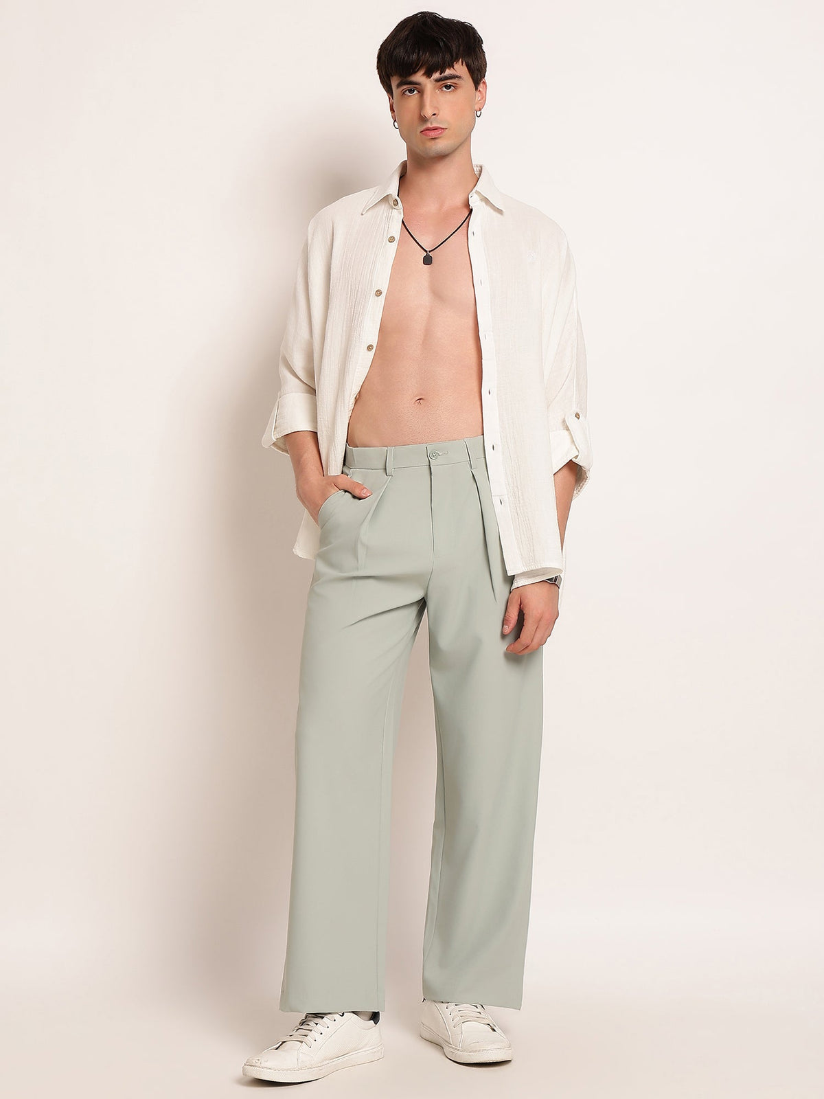 Korean Pleated Pant - Wide Leg