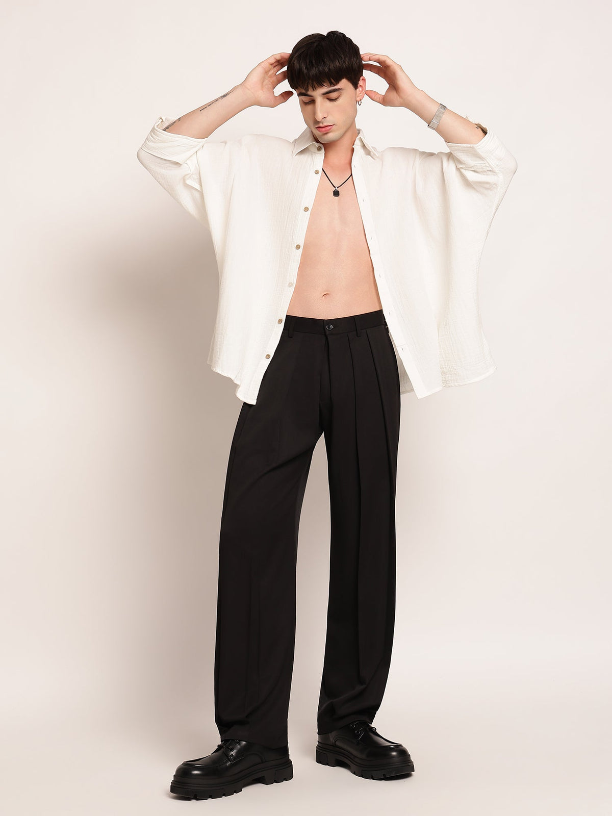 Japanese Three Pleated Trouser