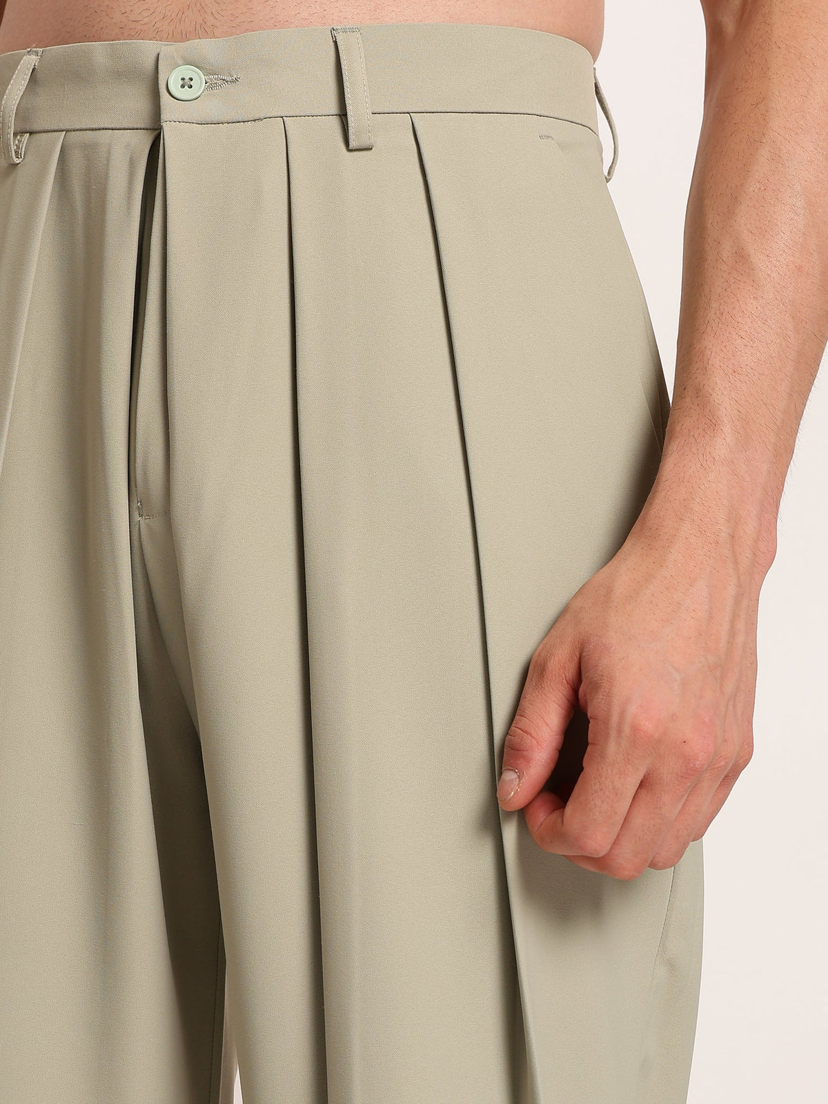 Japanese Three Pleated Trouser
