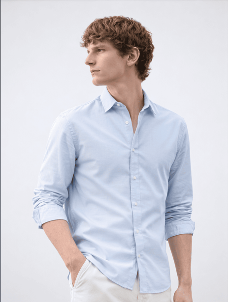 Regular Fit Blue Shirt