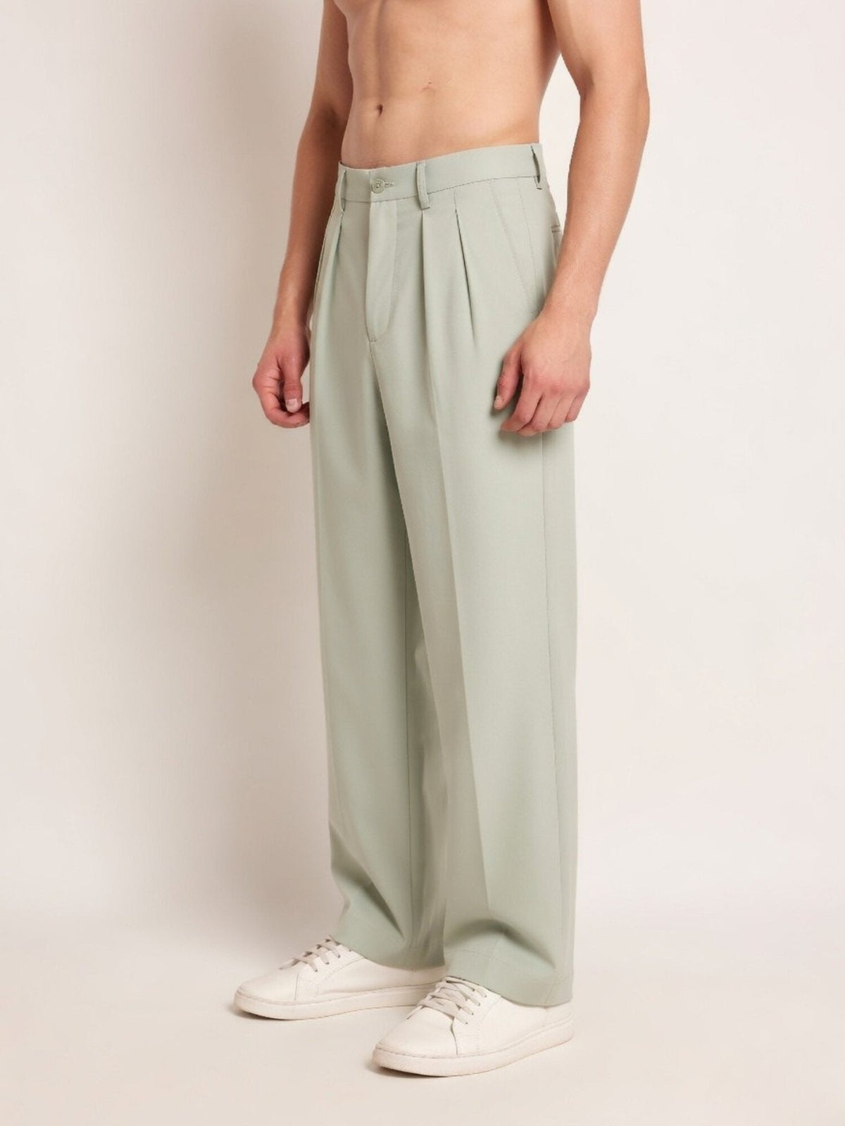 Korean Pleated Pant - Wide Leg